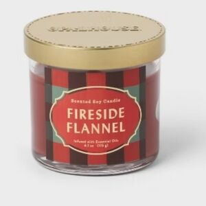 Fireside Flannel Scented Soy Candle 1 Wick